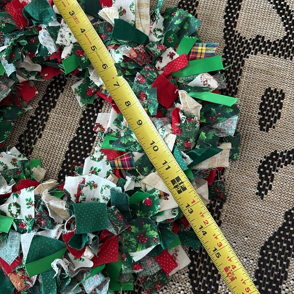 Artisan Handmade Fabric Wreath And Garland